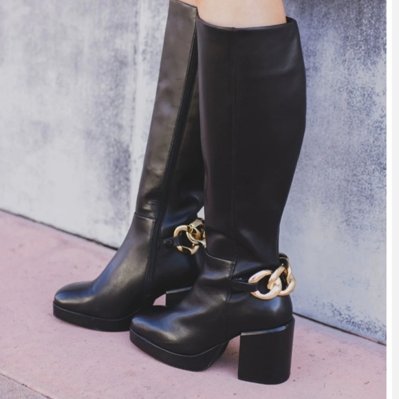 Seychelles No Love Lost Chain Leather Boot - Picture 4 of 7